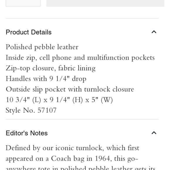 Coach Burgundy Oxblood Leather Tote Bag - Picture 13 of 16